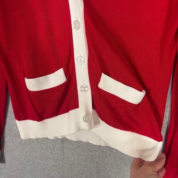 Brooks Brothers Cardigan Sweater Womens Small Thin Grandpa Academia Twee Quiet - Picture 4 of 10